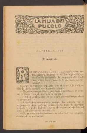 Capítulo VII - El substituto