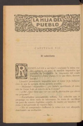 Capítulo VII - El substituto