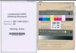 Entnazifizierung Erwin Hammje , geb. 30.12.1899 (Kaufmann)