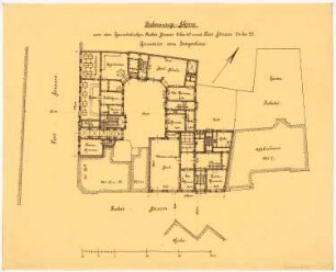 Geschäftshaus Probststraße/Poststraße, Berlin-Mitte: 1. Entwurf: Grundriss EG