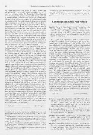 408-411 [Rezension] Gregor I. Papst, Règle pastorale