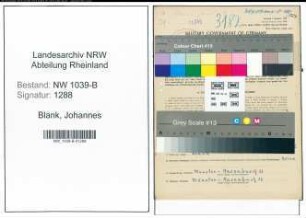 Entnazifizierung Johannes Blank , geb. 15.06.1921 (Polizist)