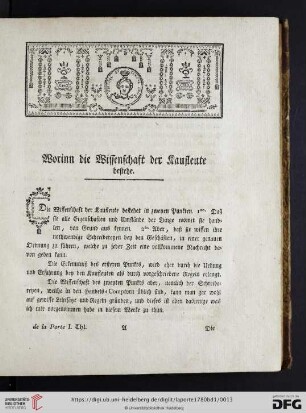 Worinn die Wissenschaft der Kaufleute bestehe