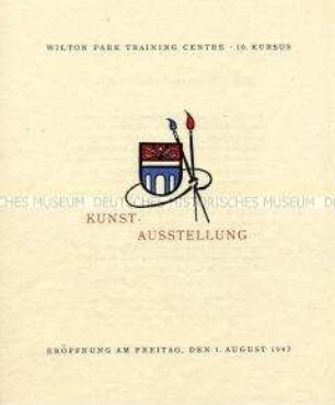 Einladung zur Eröffnung einer Kunstausstellung im Wilton Park Training Centre