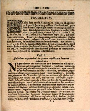 Disputatio Juridica De Negotiatione Clericorum Prohibita