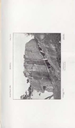 Plate XIII. Sígiriya. "Prison Rock". View from South