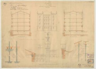 Plan zum Neubau des Städtischen Lagerhauses hierselbst. Blatt III.