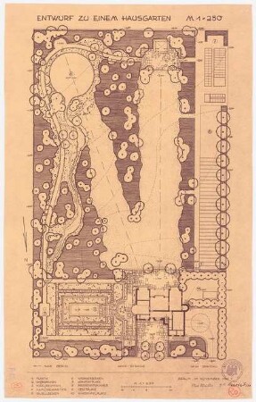 Hausgarten, Berlin-Charlottenburg: Grundriss 1:250