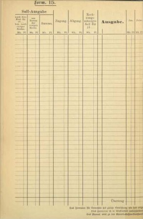 Tabelle: Form. 15. [Manual]