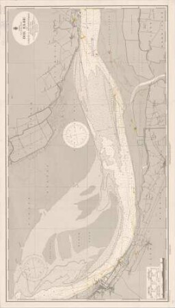 139 Nordsee; deutsche Küste. Die Elbe von Cuxhaven bis Brunsbüttelkoog