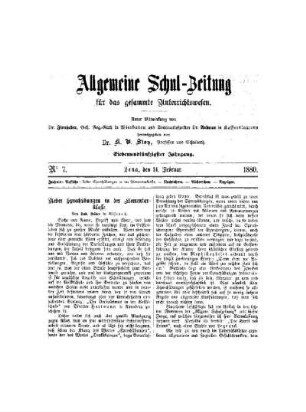 Ueber Sprechübungen in der Elementarklasse