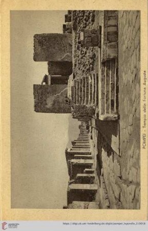 Pompei – Tempio della Fortuna Augusta – Temple de la Fortune Auguste – Temple of Fortuna Augusta – Tempel der Fortuna Augusta – Templo a la Fortuna Augusta