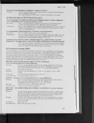 II.5 Graduiertenkollegs (GRK)