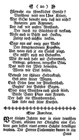 Eine Anecdote