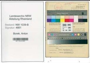 Entnazifizierung Anton Borek , geb. 07.12.1897 (Polizist)