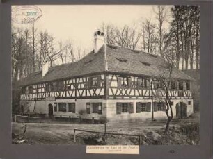 Gastwirtschaft Adalbert Schramm, Rockenbrunn/Pegnitz: Ansicht des Fachwerkbaus