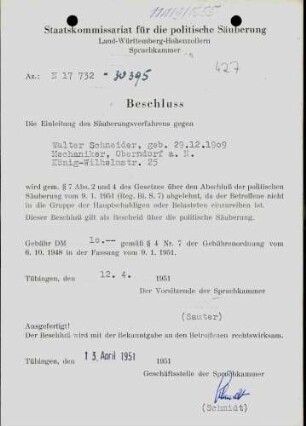 Schneider, Walter