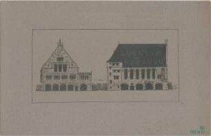 Fischer, Theodor; Stuttgart; Gustav-Siegle-Haus - Perspektive