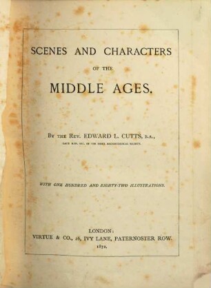 Scenes and Characters of the Middle Ages