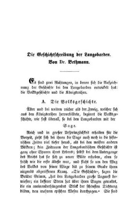 Paulus Diaconus und die Geschichtschreibung der Langobarden