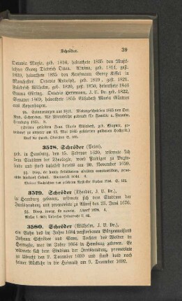3579. Schröder (Theodor, J. U. Dr.)
