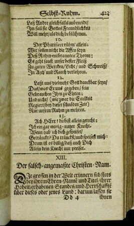 XIII. Der falsch-angemaßte Christen-Nam.
