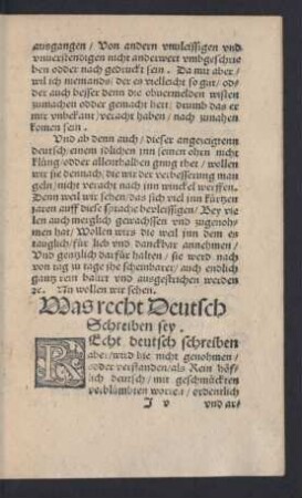 Was recht Deutsch Schreiben sey.