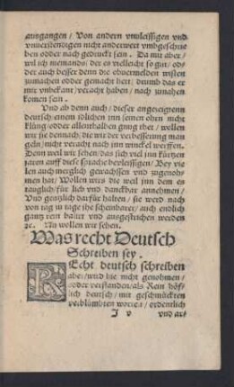Was recht Deutsch Schreiben sey.