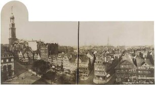 "Schaarmarkt und Michaeliskirche 1904" aus der "St. Michaelis Gedächtnismappe"