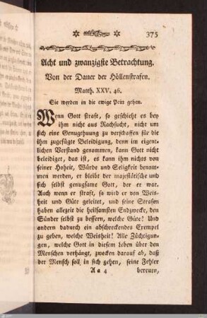 XXVIII. Betrachtung. Von der Dauer der Höllenstrafen.
