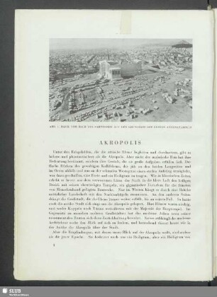 Blick vom Dach der Parthenon auf den Grundriß des ersten Athenatempels