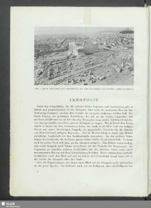 Blick vom Dach der Parthenon auf den Grundriß des ersten Athenatempels