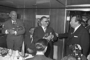 Werbefahrt des Schiffes "Gruga" für die Bundesgartenschau 1965 in Essen.
