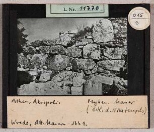 Athen: Akropolis, mykenische Mauer