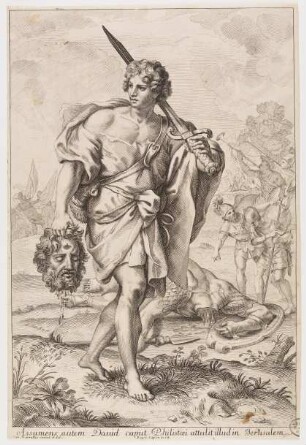 David mit dem Haupt des Goliath