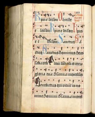 Ordinarium missae; Kyrie, Sanctus, Agnus