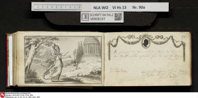 Stammbuch des Ernst Philipp Ludwig Zellmann (1763-1795) aus
                           Braunschweig