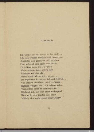 Das Bild : [SW I: keine Sigle]; [SW I, S. 73/127-128]