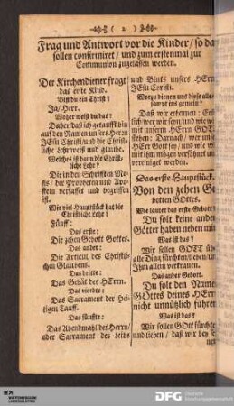 Der kleine Catechismus Herrn Doct. Martin Luthers.