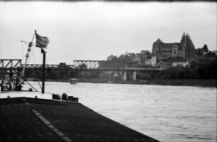 Breisach: Teil der Rheinbrücke und Münster