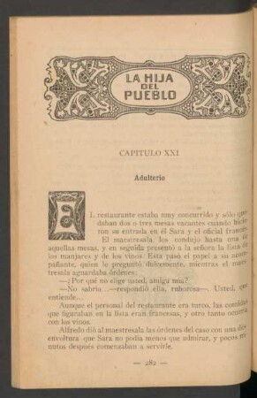 Capítulo XXI - Adulterio