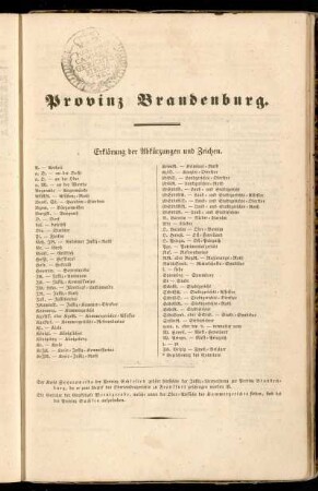 Provinz Brandenburg