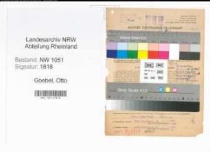 Entnazifizierung Otto Goebel , geb. 22.06.1903 (Kaufmann)