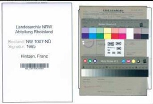 Entnazifizierung Franz Hintzen , geb. 26.08.1908 (Angestellter)