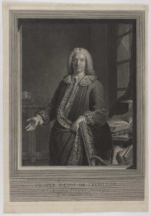 Bildnis des Prosper Jolyot de Crebillon