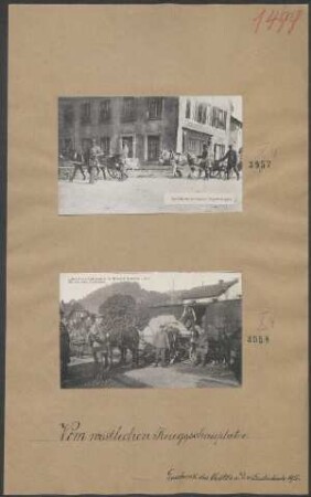 Ankunft von Liebesgaben im Bahnhof Markirch i. Els. für den bayr. Landsturm
