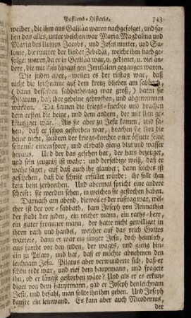 743-744, Die Juden aber, weilen es der Ruestag war, ...