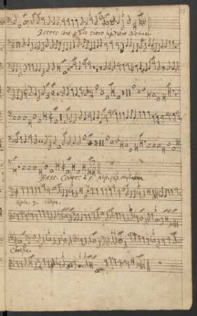 Venit Michael archangelus; Coro (2), bc; D-Dur