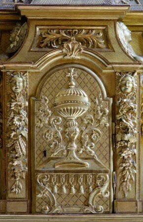 Frankreich. Alsace. Haut Rhin. Lautenbach. Kirche Saint Michel et Gangolphe. Tabernakel