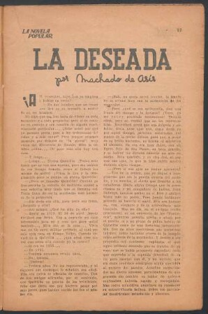 La deseada : [Cuento corto]